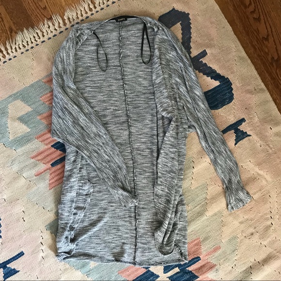 Marled gray cardigan - Picture 8 of 8